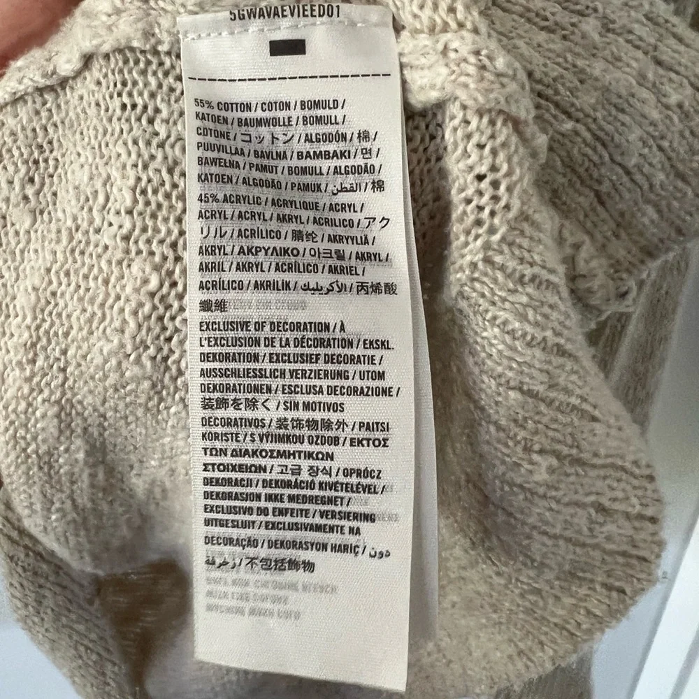 Abercrombie & Fitch Women’s Y2K Cream Cardigan With Moose Logo Size XS - Picture 5 of 6